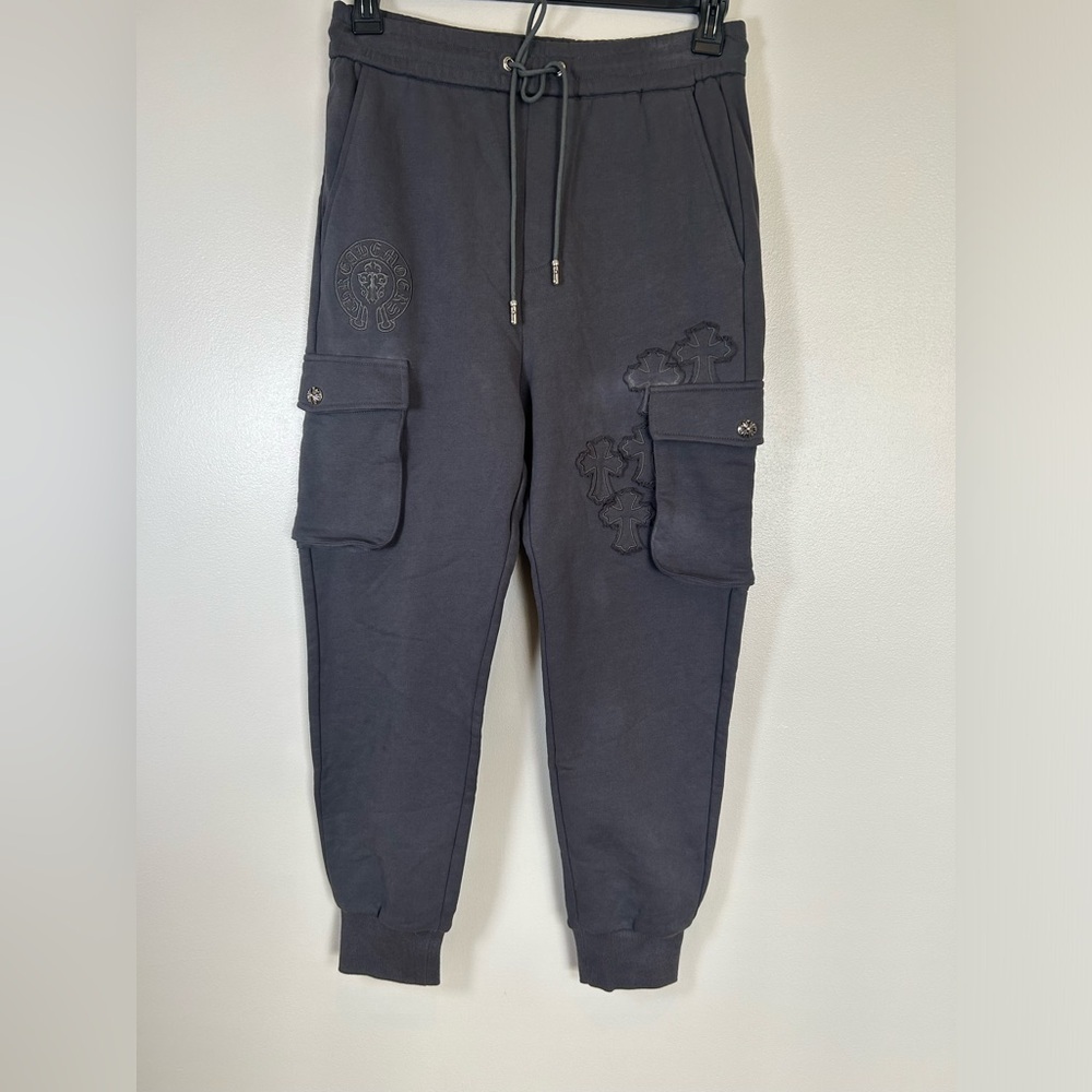 Grey Cargo Jogger Pants